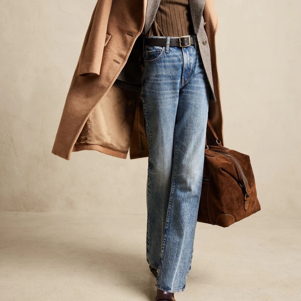 Banana Republic Classic Blue Wide Leg Jeans